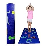MOGA Kids Yoga Mat 1/2 Inch Thick Play Pad With Poses For Exercise And Fitness- For Boys And Girls Multipurpose- Non Slip
