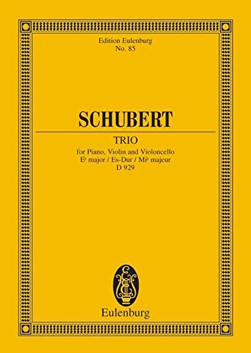 PIANO TRIO OP100 D929        E-FLAT MAJOR                 STUDY SCORE (Edition Eulenburg)