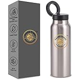 Value Vibes 24 oz Insulated Stainless Steel Water Bottle – Vacuum Double-Wall Tumbler for Hot 12H & Cold 24H – Spill-Resistant Lid with Magnetic Handle – Portable for Travel & Gym