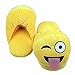 Emoji Cute Cartoon Kids/Teens Slippers - Warm Cozy Soft and Funny Comfort - Slip Grip Bottoms Slipper