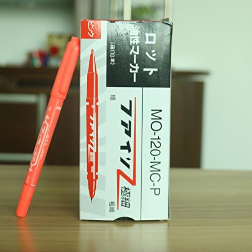 [Fuji Film Instax Mini Photo Album Accessories]Permanent Markers, Fine Point, 10 Pack (Light Red)