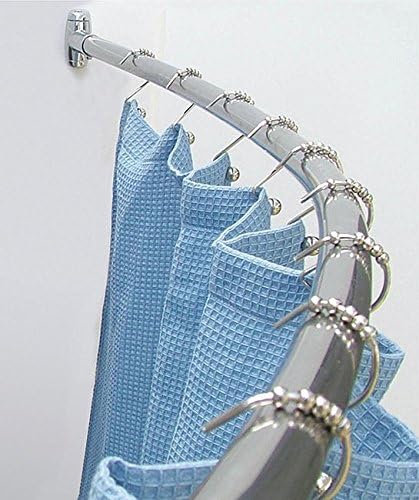 Curved Shower Rod, 57-3/4In, 6In Proj, PK6