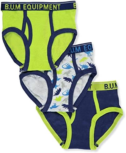 BUM Equipment Little Boys' Toddler 3-Pack Briefs - navy/multi, 2t - 3t