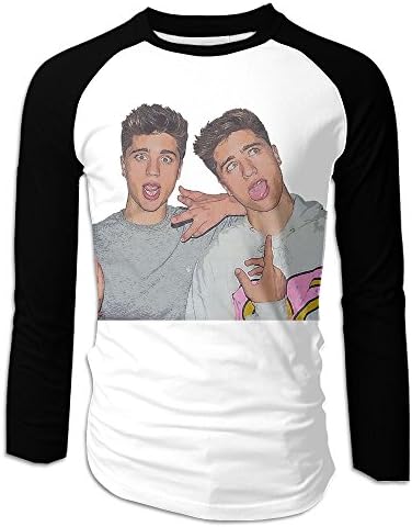 GN Men's Martinez Bros Twins Creative Print Graphic Tee Fashion Long Sleeve T-Shirt