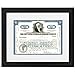 Americanflat 11x14 Black Picture Frame - Made for Photos Sized 8x12 Inch with Mat and 11x14 Inch Without Mat - Perfect for Documents, Certificates, Stock and Bond Certificates