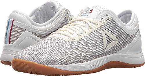Reebok Men's CROSSFIT Nano 8.0 Flexweave Cross Trainer, White/Classic White/Excellent Red/Blue/Gum, 14 M US