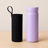 Mini Stainless Steel Insulated Water Bottle, 6.8 oz, Pocket Flask, Small Travel Tumbler, Leak Proof, BPA Free, Keep Hot and Cold (Purple)