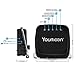 Youmoon Solar-Powered Portable Wireless Bluetooth Speaker 5W IPX4 Waterproof Silicone case and Stainless Steel Bracket for Outdoor with 6 Hour Playtime and 20 Hour Call Duration (Black)