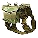 Ultrafun Tactical Dog Harness with Patches Pouches Handle, Molle Vest for Dogs (CP, L)