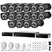 Zmodo 32 Channel HD NVR Security System 16 x IP 720P HD Outdoor/Indoor Video Surveillance Camera, w/Spoe Repeater for Flexible Installation & Extension, Customizable Motion Detection