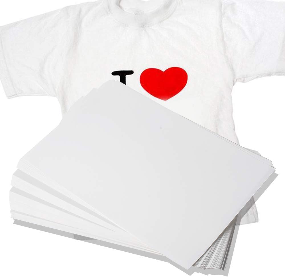Enshey 100 Sheets A4 Dye Sublimation Heat Transfer Paper for Mug Cup Plate Tiles Printing Polyester Cotton T-Shirt (Shipping from USA)