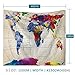 Luxsea Vintage Watercolor World map Print Home Tapestry 59