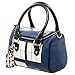 Official TARDIS Mini Satchel and Metal Charm Keychain Shoulder Handbag, Blue