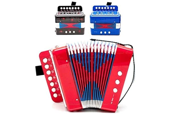 Sanfona Infantil Acordeon Brinquedo De Tocar Real toca de verdade