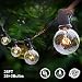 Lalapao Globe String Lights 25Ft G40 Commercial Decor Outdoor Patio Lights UL Listed Handling Lights with 27 Clear Bulbs Waterproof for Indoor Cafe Porch Bistro Garden Backyard Holiday Party Decor