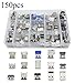 TOVOT 150PCS USB Connectors Assortment Set 15 Sizes Micro USB Connectors Male and Female Ports 2.0 3.0 Type A Jack Socket Connector Replacement Adapters