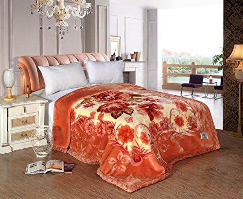 BDUK Double-Thick Raschel Blanket Winter Elegant Warm Colors Ultra-Soft Main Bedroom Blankets