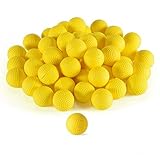 50/100pcs Nerf Rival Compatible Ammo by HeadShot Ammo 5 Colors Foam Bullet Ball Replacement Refill Pack for Apollo Zeus Khaos Atlas Artemis Blasters Kids Child Christmas Toys Gifts (Yellow, 50PCS)