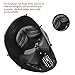 UNOMOR Halloween Tactical Airsoft Mask with Metal Mesh Eyes Protection for Party Costume - Black