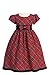 Lito Girls Holiday Christmas Year's Plaid Dress