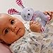 Baby Toys and Gifts -Soft rattle and squeaker set- plush pink Bunny-Stuffed Animal for Newborn Infant Twins Girl