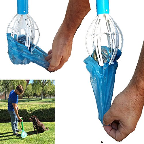 Kanxeto Dog Poop Scoop Button Operated Hygienic Dog Poop Cleaning