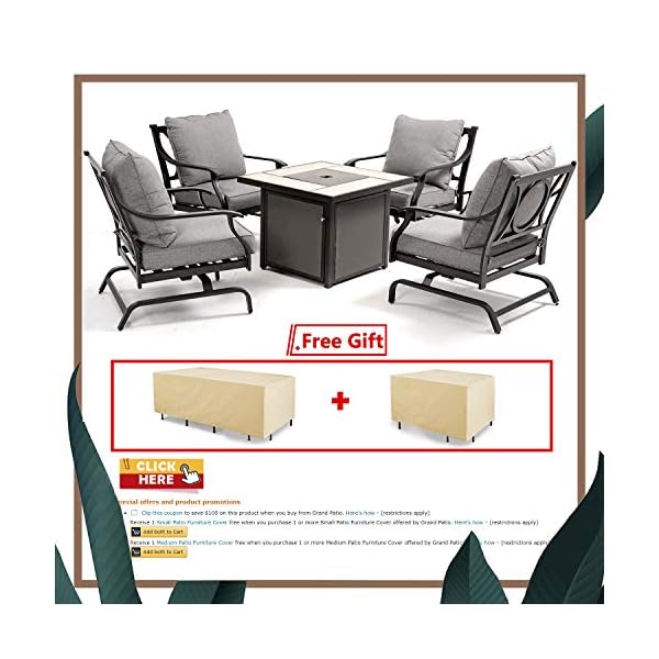 ROLOWAY Fire Pit Mat for Deck, (36 inch) Patio Fire Pit Pad, Fireproof