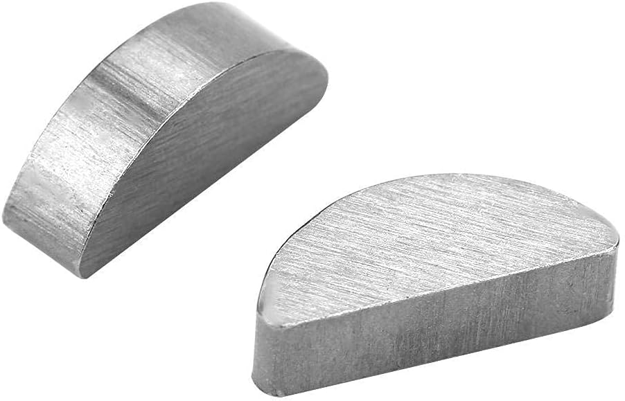 Woodruff Key, 100Pcs 45 Steel Woodruff Key Semicircle Bond Pulley