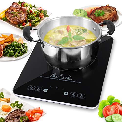 NutriChef Electric Induction CookTop Upgraded Tech Single Digital