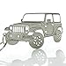 Wrenches & Bones Key Chain for Jeep Enthusiasts - Detailed JK/JKU/JL Stainless Steel Keychain for Jeep Wrangler Accessories Enthusiasts - Built (JK)