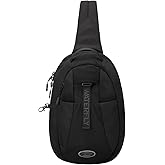 WATERFLY Small Crossbody Sling Backpack: RFID Blocking Anti Theft Sling Bag Travel Daypack Man Woman
