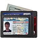 Slim Wallet RFID Front Pocket Wallet Minimalist Secure Thin Credit Card Holder