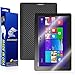Armorsuit MilitaryShield Black Carbon Fiber Skin Wrap Film + HD Clear Screen Protector for Asus Transformer Book T100 - Anti-Bubble Film