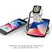 Mangotek iPhone X Wireless Charger Apple Watch Stand,Qi Fast Wireless Charging Docking Pad with iWatch Magnetic Charger Module and USB Port for iWatch,iPhone X/8,Samsung Galaxy 8,MFi Certificated
