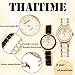 ThaiTime 2pcs Fashion Design Pretty Girls Woman Wrist Watches