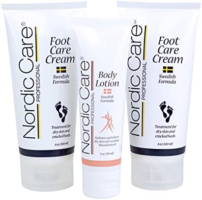 Foot Cream by Nordic Care 2 x 6oz tubes plus Body Lotion