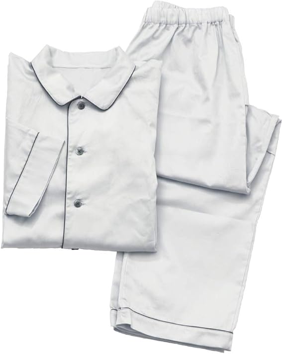 Amazon Kinel 綿サテンパジャマ 綿 コットン サテン パジャマ ルームウェア メンズ 男性 男 寝間着 冬 パジャマ 通販