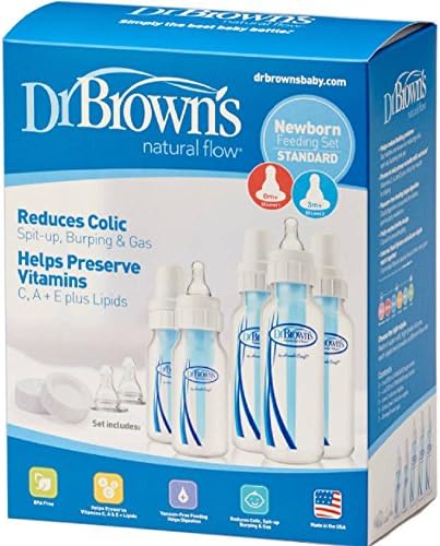 Set Dr. Brown 5 Bottles 7 Nipples BPA Phtalate & Lead Free Internal Vent's 3 New!!!