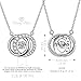 DANCING HEART Valentine Jewelry Gifts for Mom Necklace for Women 925 Sterling Silver Necklace for Mom Circle Necklace Pendant for Women Jewelry for Women Jewelry Necklaces