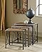 Ashley Furniture Signature Design - Vennilux Nesting End Tables - 3 Piece Table Set - Gray Brown Finish