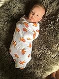 Sooo Soft Muslin Swaddle Blankets 70% Bamboo 30% Cotton Perfect Shower Gift Lions Stars for Baby Boy Girl Or Unisex Extra Large 47 in. x 47 in. 2 Pack