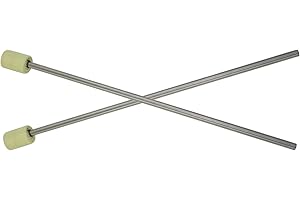 Pair of Hollow 18" Fire Eating/Fleshing Torches for Vapor Tricks - Wick Made of Kevlar, by:Trick Concepts