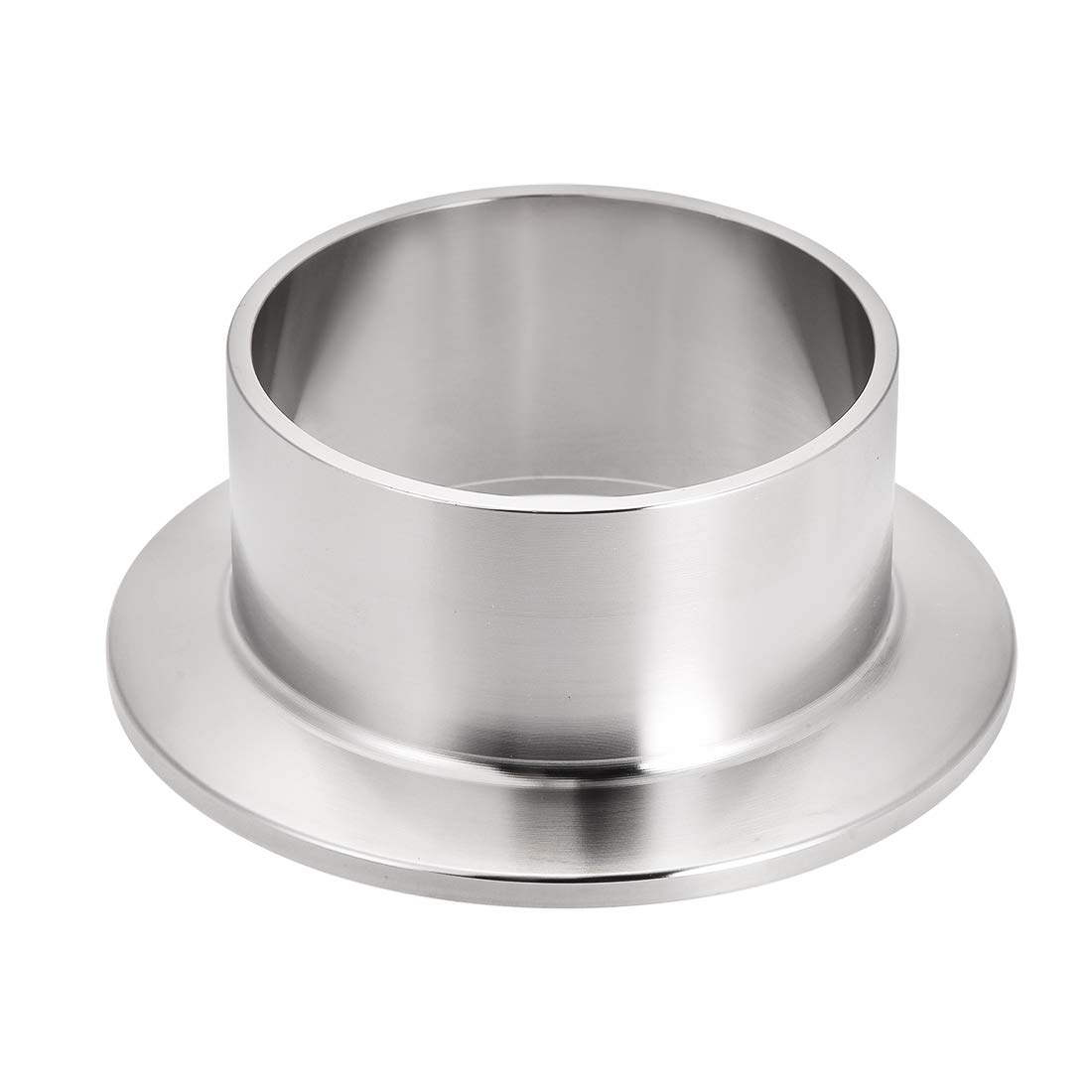 sourcing map 304 Stainless Steel Fitting Long Weld Clamp Ferrule Fits Clamp 54x30mm