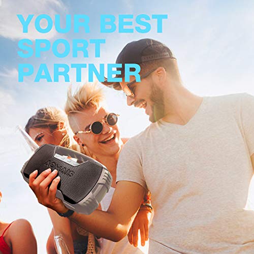 Portable-IPX7-Waterproof-Bluetooth-Speakers-40-Hour-Playtime-Wireless-Outdoor-Speaker-25W-Rich-Bass-Impressive-Sound-Stereo-Pairing-Built-in-Mic-100ft-Bluetooth-LED-Lights-for-Home-Party