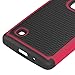 LG Escape 2 Case, LG Logos Case, LK [Shock-Absorption] Hybrid Dual Layer Armor Defender Protective Case Cover for LG Escape 2 / LG Logos (Hot Pink)