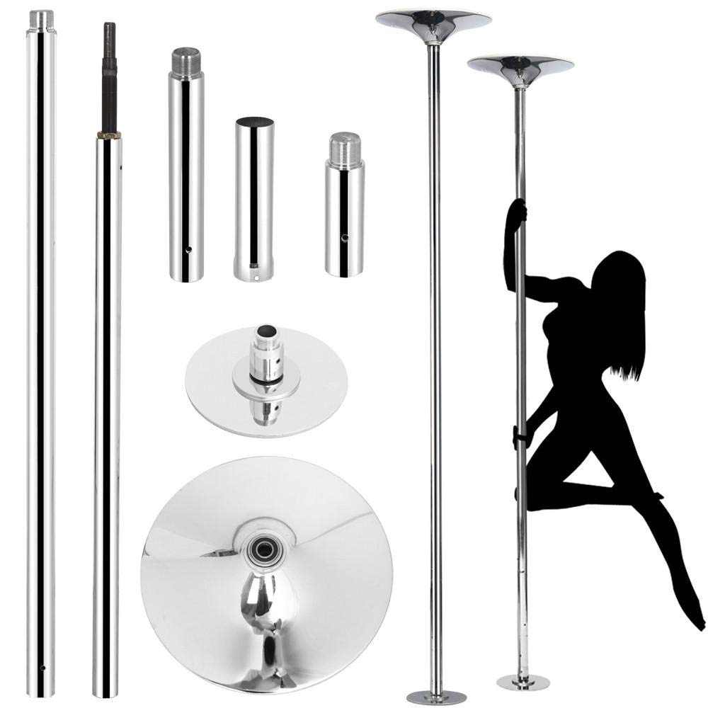Yaheetech Professional Spinning Dancing Pole Portable Removable 45mm Pole Kit for Exercise Club Party Pub Home