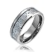 Bling Jewelry Celtic Dragon Blue Inlay Tungsten Wedding Ring 8mm