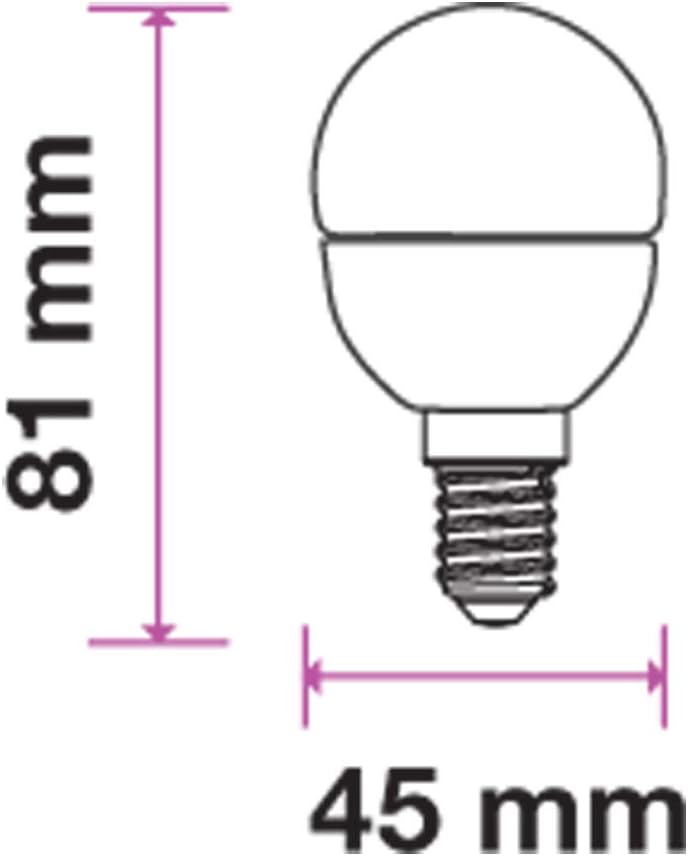 VTAC LED Light Bulb, Small Screw, 4.4W 470lm, 40W Equivalent, Warm White 3000K, Energy Saving, Non-Dimmable, Pack of 10 - Image 4