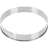 Hemoton Pizza Saucing Ring 6.8" Non-Stick Stainless Steel | Stainless Steel Build, High Temperature Resistance, Smooth Round Surface