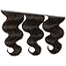 Beauty Forever Indian Body Wave Hair 3 Bundles Hair Extensions 100% Unprocessed Human Virgin Hair Weaves Natural Color 95-100g/pc (12 14 16)
